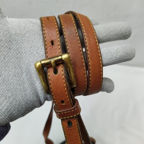 Dooney & Bourke Black Pebbled Leather Drawstring Crossbody Bag - Made in USA - Picture 9 of 16